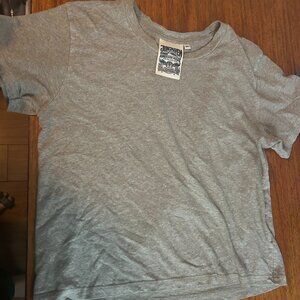 Jungmaven Cropped Ojai Tee - Light Gray - Medium